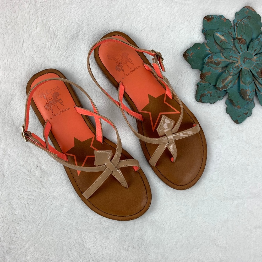 Sam Edelman CIRCUS Mae Strappy Thong Sandals Sz 8